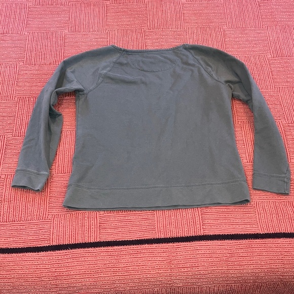 Lands' End women’s small gray Cotton Long Sleeve Shirt - Picture 9 of 9